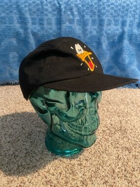 Vintage Black Warner Brothers Daffy Duck  Hat